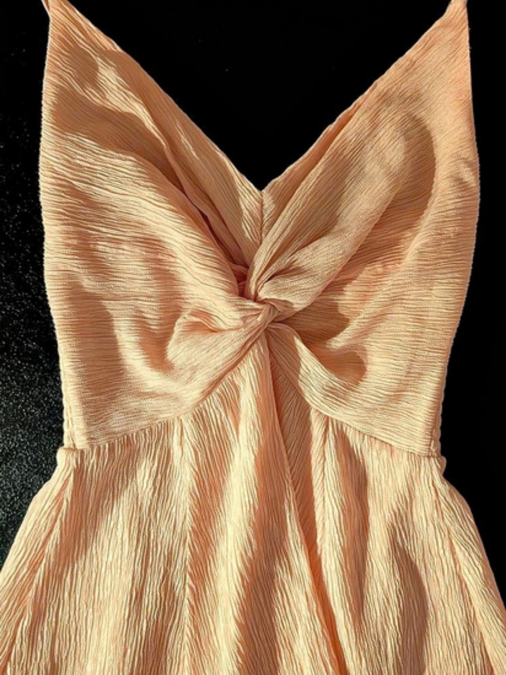 Abercrombie & Fitch Crinkle Textured Twist-Front Mini Dress, Pink Like New XS